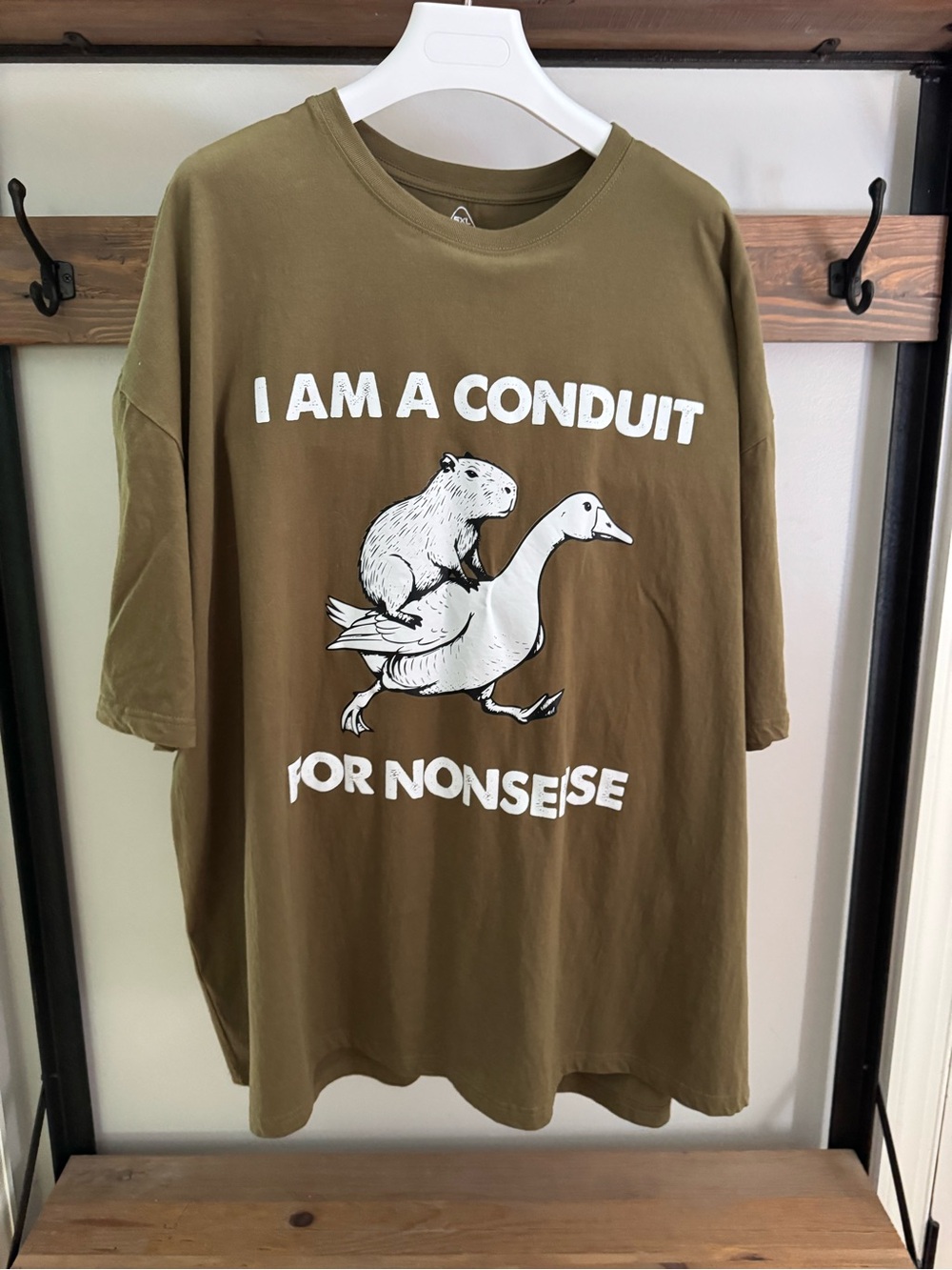 Graphic Tee "I Am A Conduit For Nonsense" 5XL Big & Tall NWOT